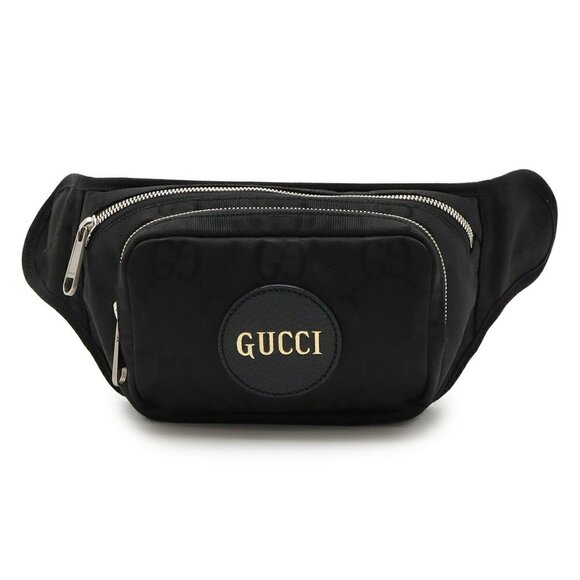 Gucci Handbags - GUCCI Black Leather Fanny Pack